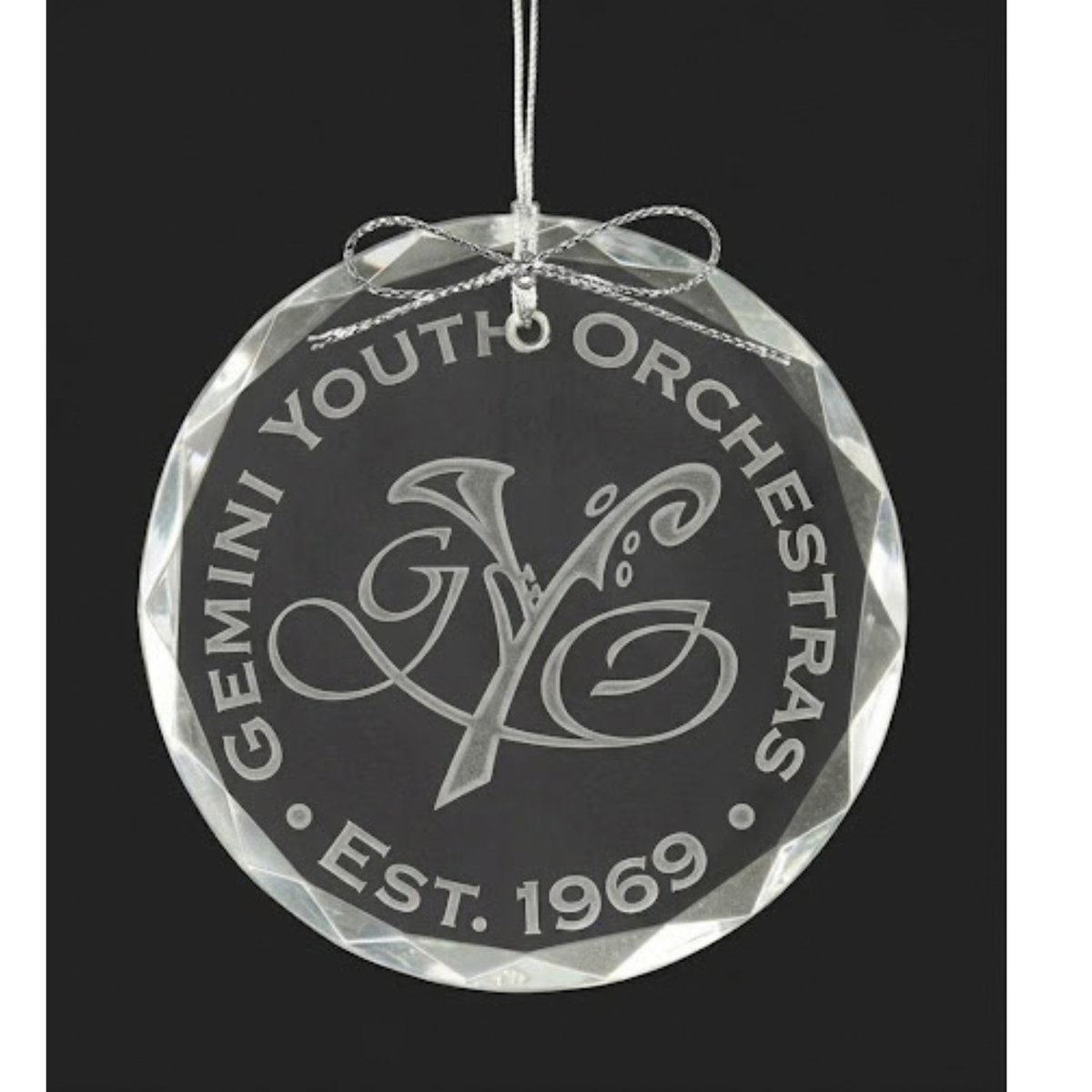 Gemini Youth Orchestras Commemorative Glass Ornament